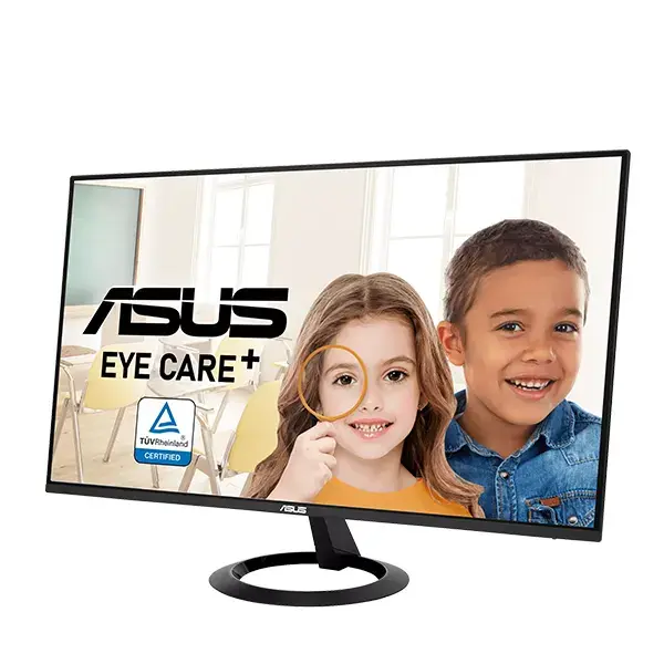 ASUS VZ24EHF Eye Care Gaming Monitor – 24-inch (23.8-inch viewable), IPS, Full HD, Frameless, 100Hz, Adaptive-Sync, 1ms MPRT, HDMI, Low Blue Light, Flicker Free, Wall Mountable, 3 Years