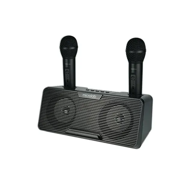 MICROLAB Mini KTV100 WIRELESS MINI KARAOKE STEREO SPEAKER, RMS 20 WATT, BT,AUX, USB,TF CARD, MIC 2, WITH 1 YEAR WARRANTY
