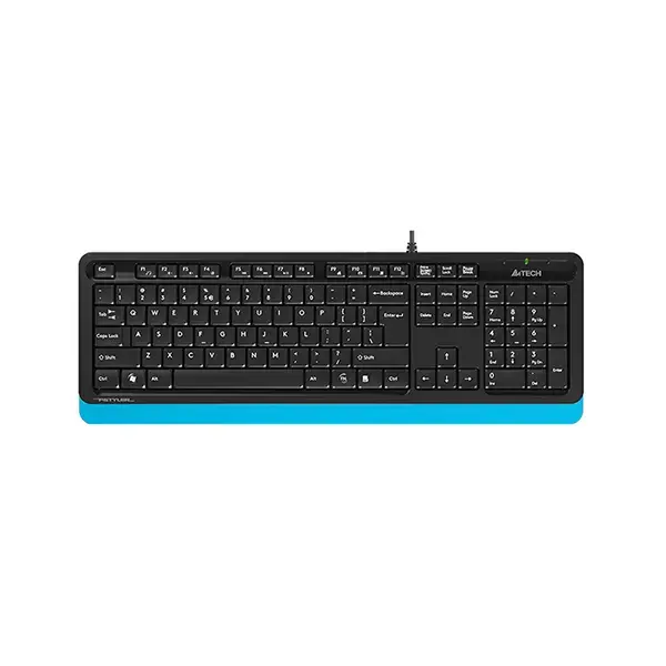 A4 TECH FK10 FSTYLER BLUE MULTIMEDIA US+BANGLA LAYOUT USB WIRED KEYBOARD