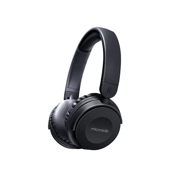 MICROLAB HB 21 BLACK BLUETOOTH HEADPHONE INLCUDING 3.5MM INPUT WITH 1 YEAR WARRANTY