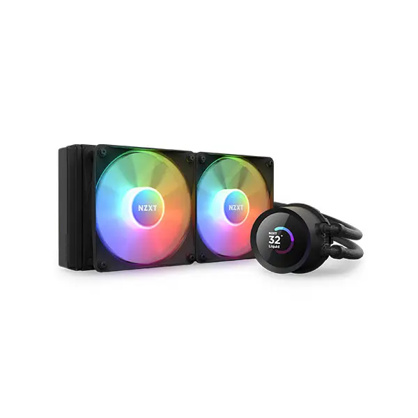 NZXT RL-KN240-B1 KRAKEN 240 - 240MM AIO LIQUID COOLER W/ 1.54IN. DISPLAY AND RADIATOR FANS (BLACK)